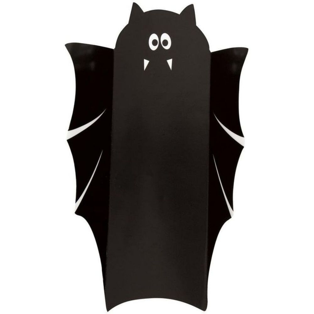 Unique Party Bat Halloween Sweet Wrapper (Pack of 8) / Black/White
